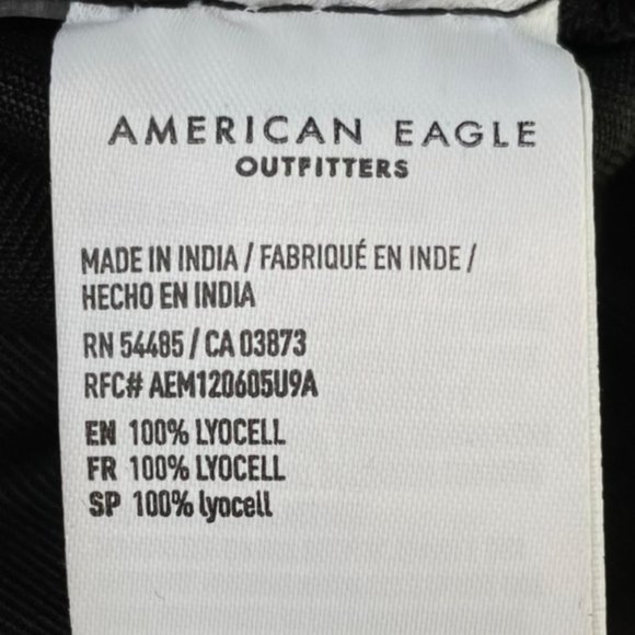 American Eagle Black Lyocell Utility Hooded Jacket, S - Picture 8 of 11